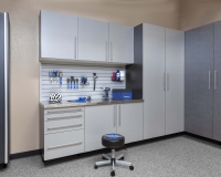 Silver-next-to-Pewter-Stianless-Workbench-with-Gray-Slatwall-Smoke-Floor-Feb-2013