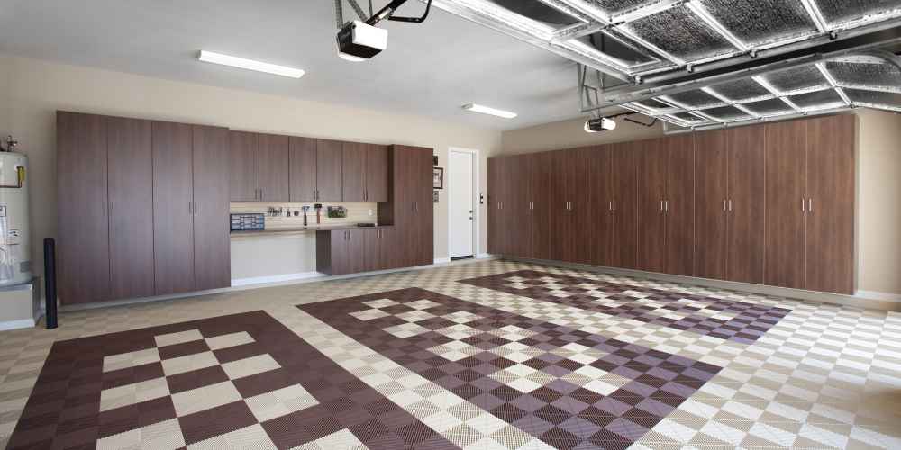 interlocking tile garage flooring